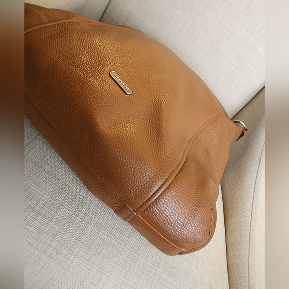 Coach Park Hobo Brown Pebbled Leather Shoulder Bag Large - Picture 3 of 8